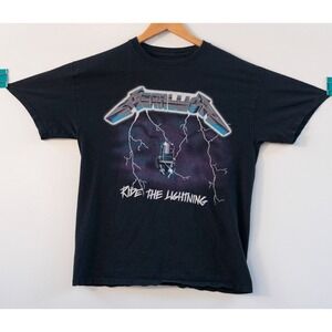 Metallica Ride The Lightning T-Shirt Black Size L